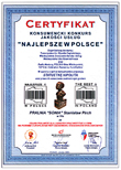 Certyfikat przyznający Statuetkę Hipolita